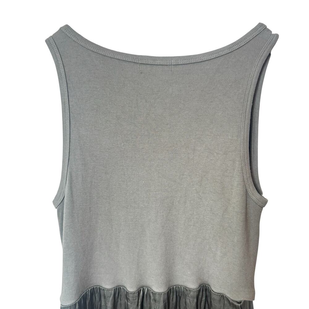 Michael Stars Bridgette Media Tank Midi Dress Style DST014 Green Size Large - Picture 4 of 7